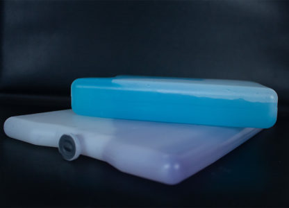 photographie d'un gel brge sur un diffuseur thermique avec une vue de trois quart